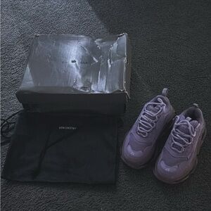 Balenciaga Lavender Sneakers with Box